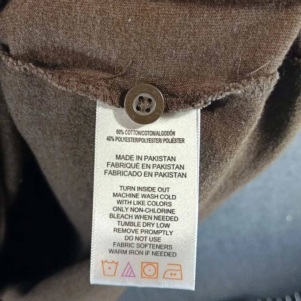 Wolverine Boots & Gear Henley Shirt Mens 3XL Brown hort Sleeve Pocket Buttons‎